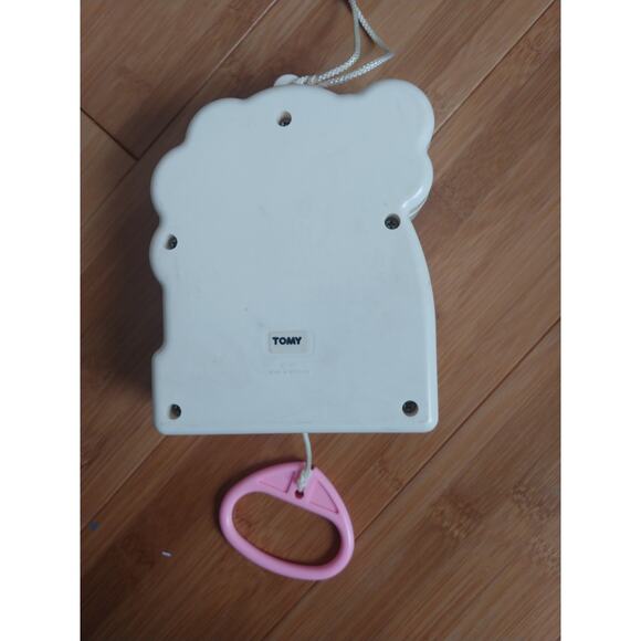 Vtg 1982 Tomy Baby Teddy Bear Picnic Crib Pull String Animated Music Box WORKS! - Picture 2 of 3